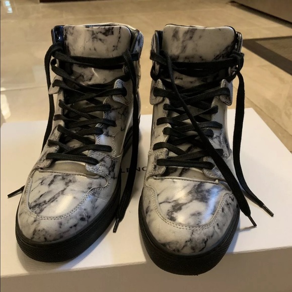 Balenciaga women high top marble sneakers - Picture 1 of 5